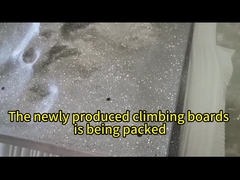 Amusement Adult Rock Indoor Climbing Wall Steel Wooden Resin ISO9001 ISO14001