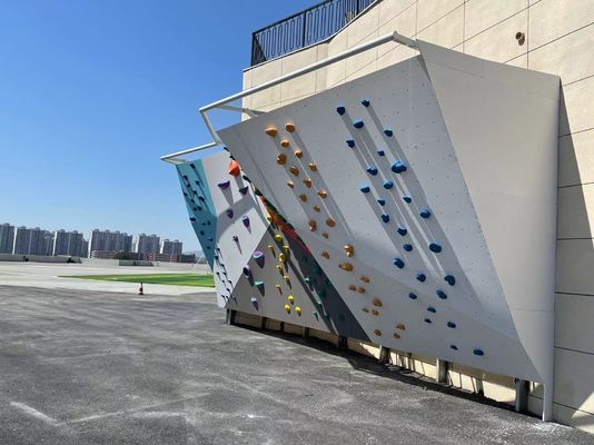 Corrosion Proof Boulder Climbing Wall Gymnasium Overhang Huge Rock Climbing Wall