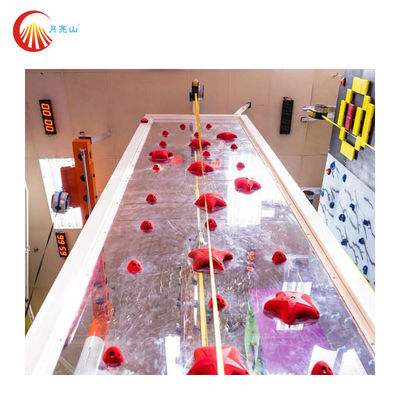 Reaction Game Portable Rock Climbing Wall Treadmill Customized For Children