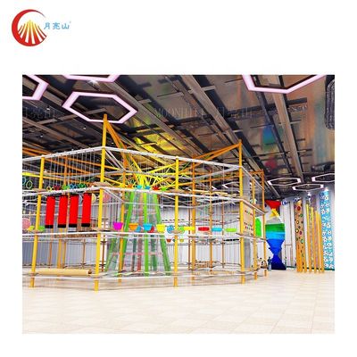Indoor Playground Rope Wall Obstacle Course Colorful Customized