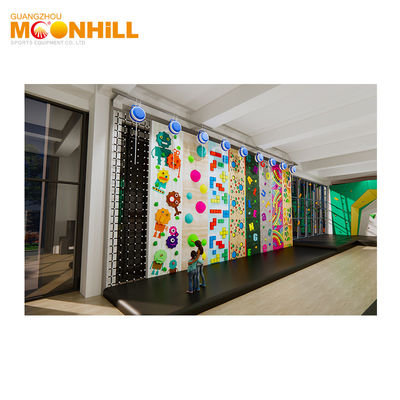 EN 12572 Indoor Climb Wall Adult Trampoline Park Rock Wall Climbing