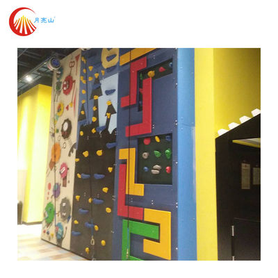 Fiberglass Indoor Rock Climbing Wall Panels Customized For Children