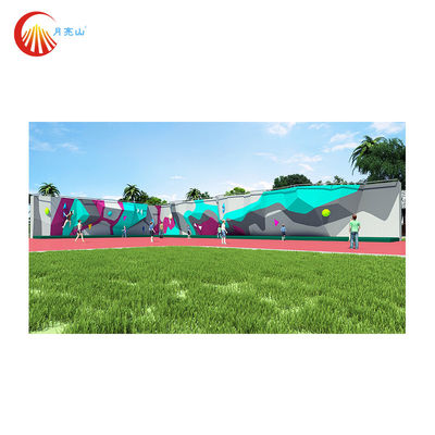 Adult Outdoor Rock Climbing Wall Panels Waterproof For Theme Park