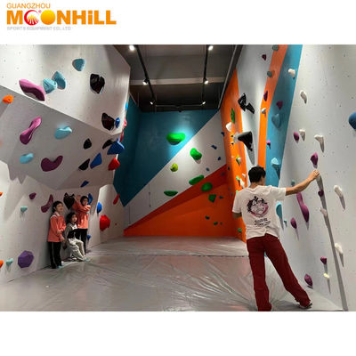 Mobile Kids Climbing Wall Artificial Children Automatic Belay Climbing Wall