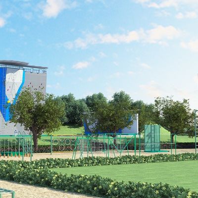 Weather Resistant High Safety Outdoor Climbing Wall For Professional