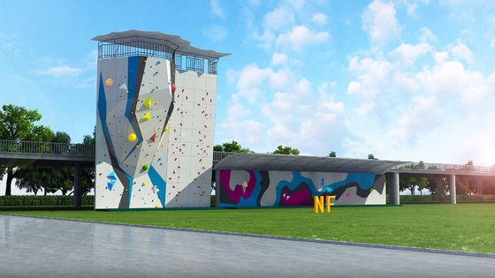 Customized Reinforced Fiber Glass Outdoor Climbing Wall With ISO9001 Certification
