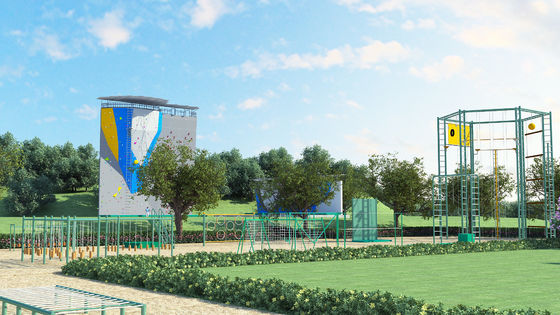 Adventure park Safety High Rock Climbing Wall With 1 Year Warranty Big Size