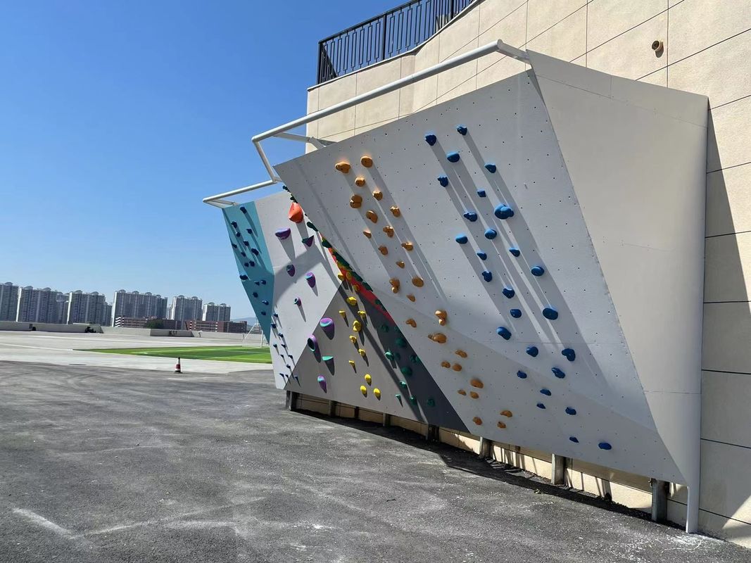 Corrosion Proof Boulder Climbing Wall Gymnasium Overhang Huge Rock Climbing Wall