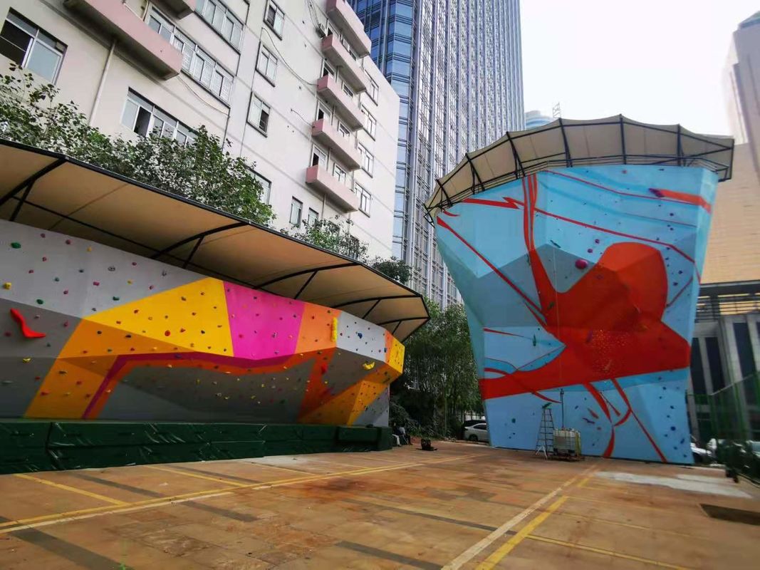 Training Gym Climbing Wall Bouders Outdoor Galvanizing Steel For Adult