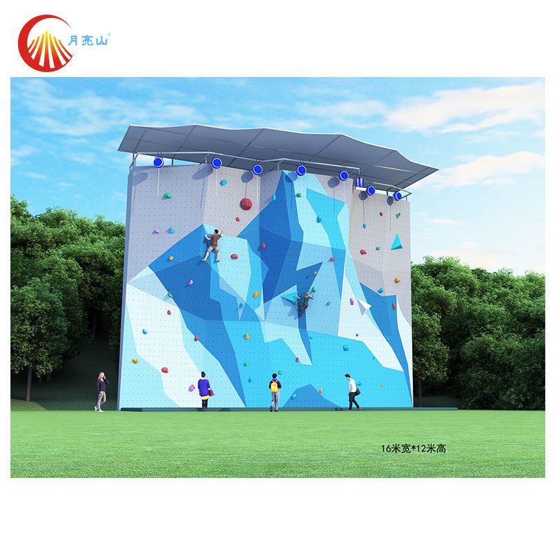 All Ages Artificial Rock Climbing Boulder Playground Rock Climbing Wall ROHS