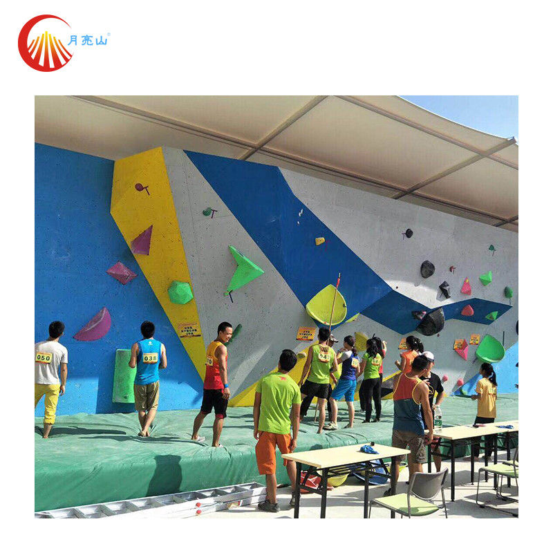 Organic Resin Rock Climbing Volumes Indoor Rock Wall Holds For Campsite