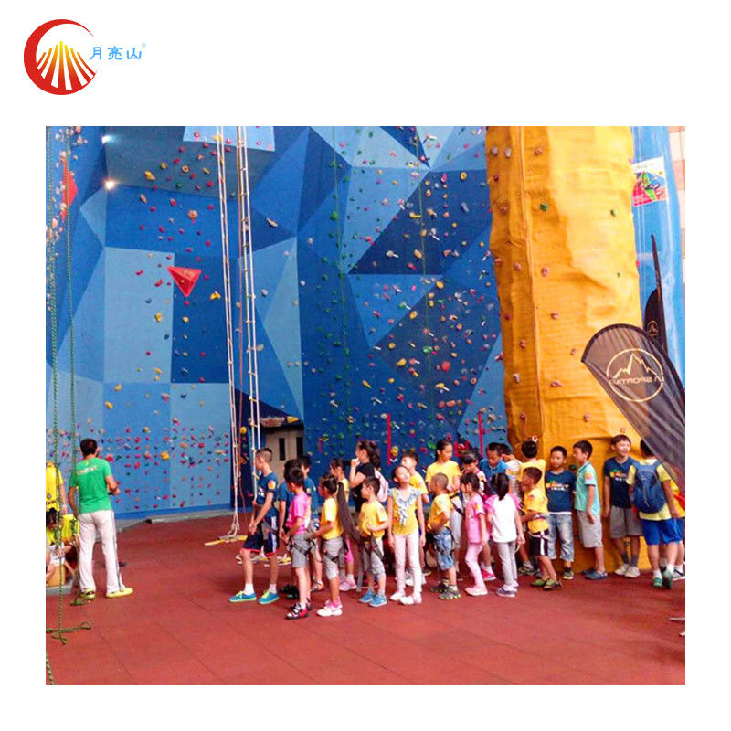 Indoor Kids Climbing Wall Trampoline Park Treadwall Rock Climbing Customized