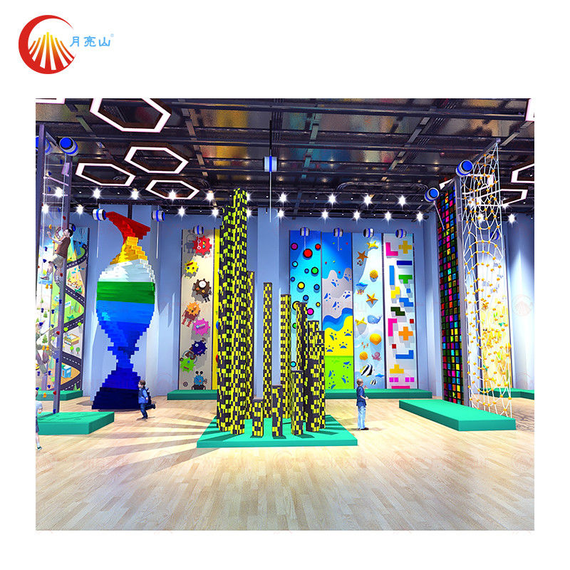 Interactive Kids Fun Climbing Wall Indoor For Amusement Playground