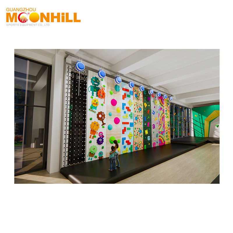 EN 12572 Indoor Climb Wall Adult Trampoline Park Rock Wall Climbing