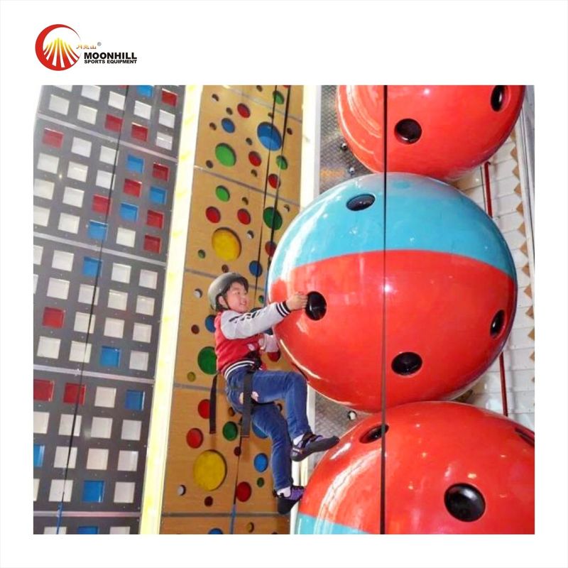 Fun Big Wall Rock Climbing Colourful Indoor For Sports Park