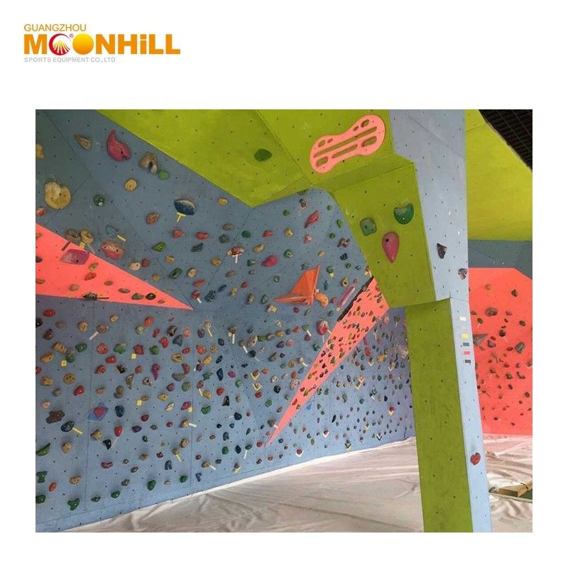 Children Indoor Climbing Wall Reinforced Fiberglass 1.2*2.4m For Shopping Mall