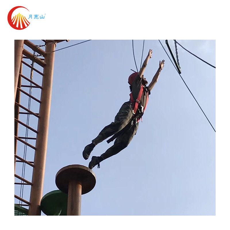 Adventure Ropes Climbing Course Outdoor For Trampoline Park