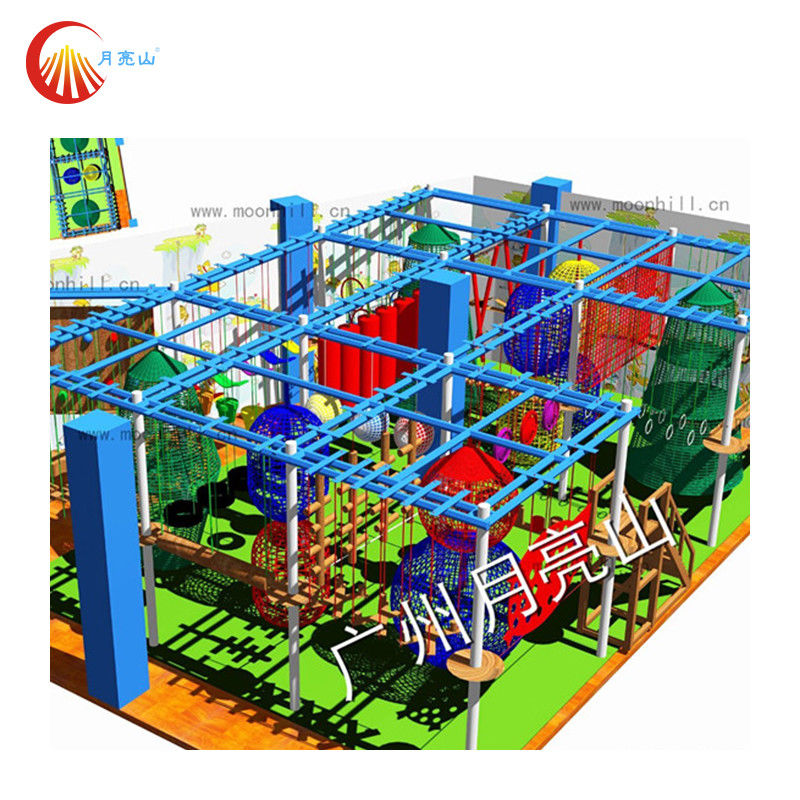 ISO9001 Adventure Ropes Course Multifunctional Outdoor Obstacle Course