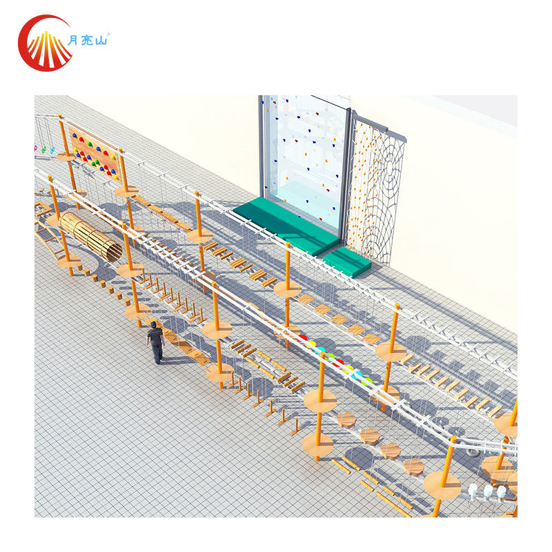 Outdoor Adventure Ropes Course Park Professional Custom For All Ages