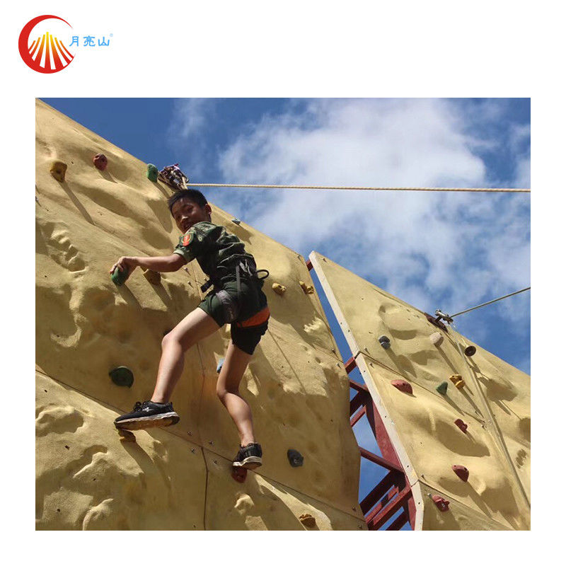 Waterproof Auto Belay Kids Climbing Wall Outdoor CE Approved For Trampoline Park