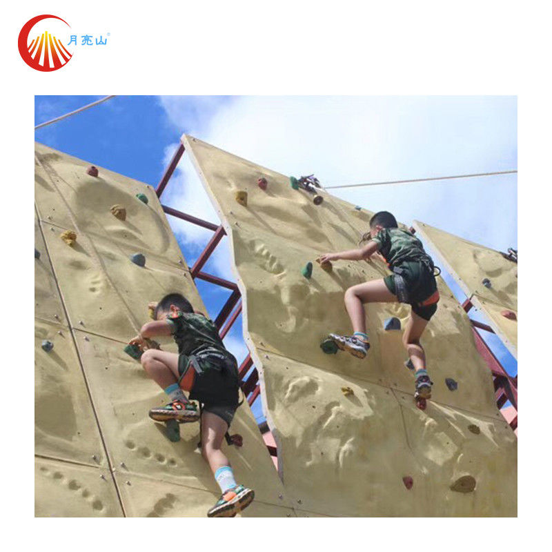 Sports Weatherproof Outdoor Climbing Wall Colourful ISO14001 For School Kids