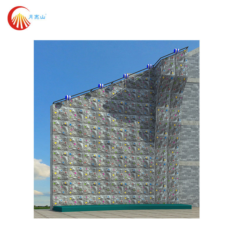 School Park Outdoor Climbing Wall Anti UV Custom Dimension Pattern
