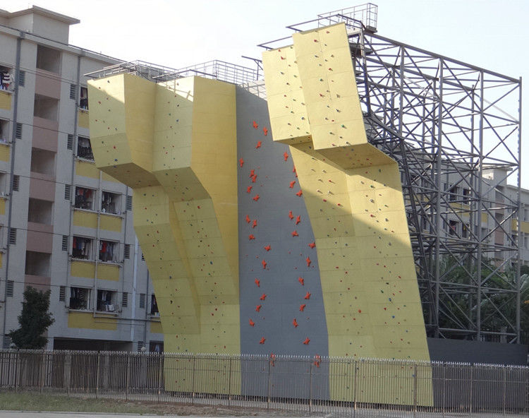 Anti Corrosion Fitness Climbing Wall School Outdoor Rock Climbing Wall Panels ROHS