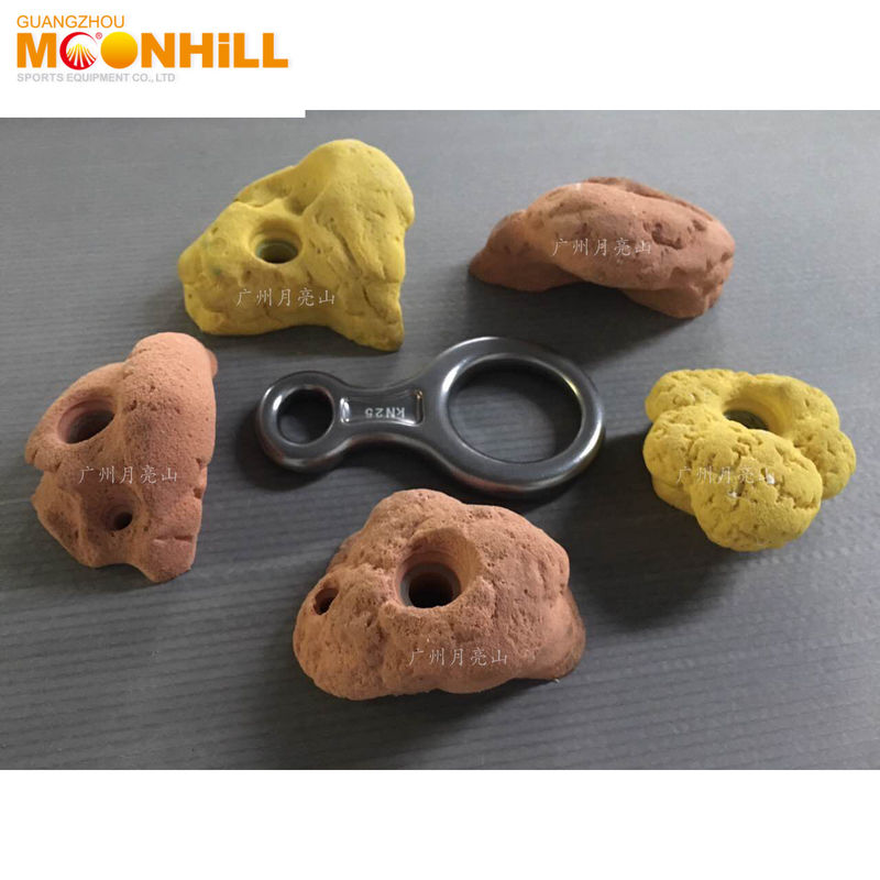 Rock Climbing Rock Holds Customized Size ROHS For Sports Park Gym