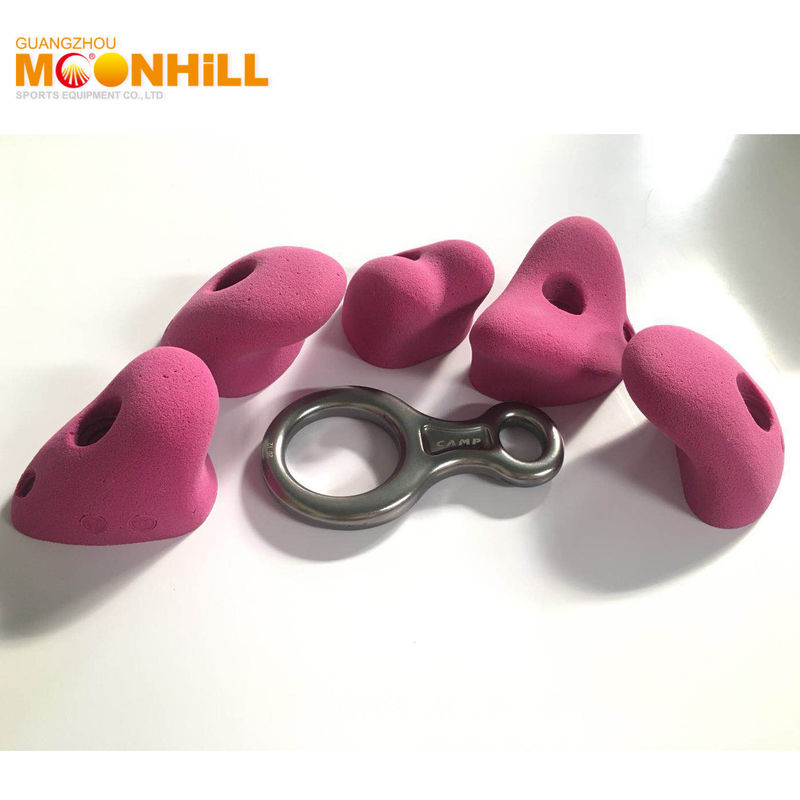 Commercial Park Climbing Rock Holds ROHS Anti Corrosion With Screw Fittings