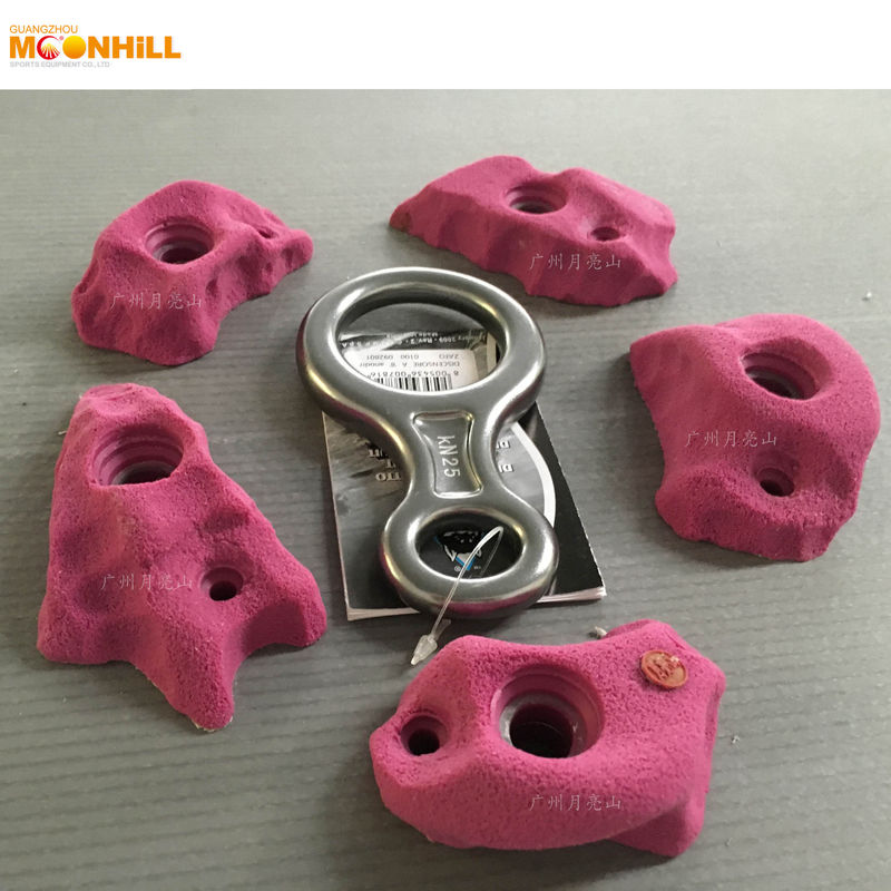 Anti Fading Climbing Rock Holds Anti Slip Kids Zone Wall Climbing Blocks Customized