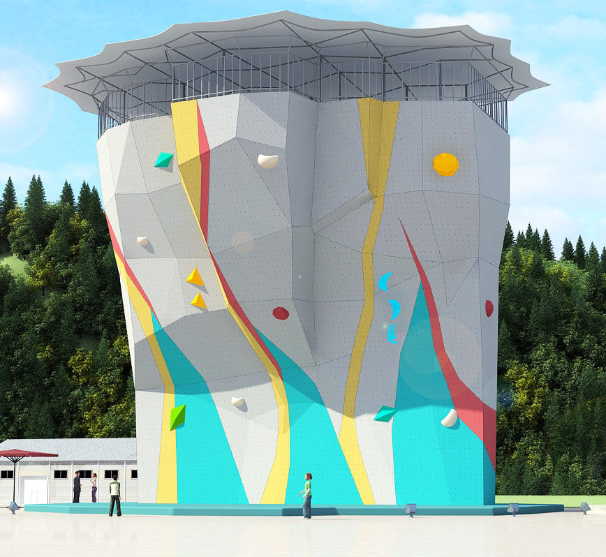 Weather Resistant High Safety Outdoor Climbing Wall For Professional