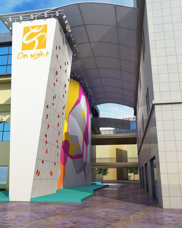 Adventure park Safety High Rock Climbing Wall With 1 Year Warranty Big Size