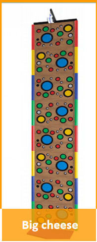 1 Year Warranty Multi Colored Fun Climbing Wall For 3-16 Age Group 1/1.2 Width